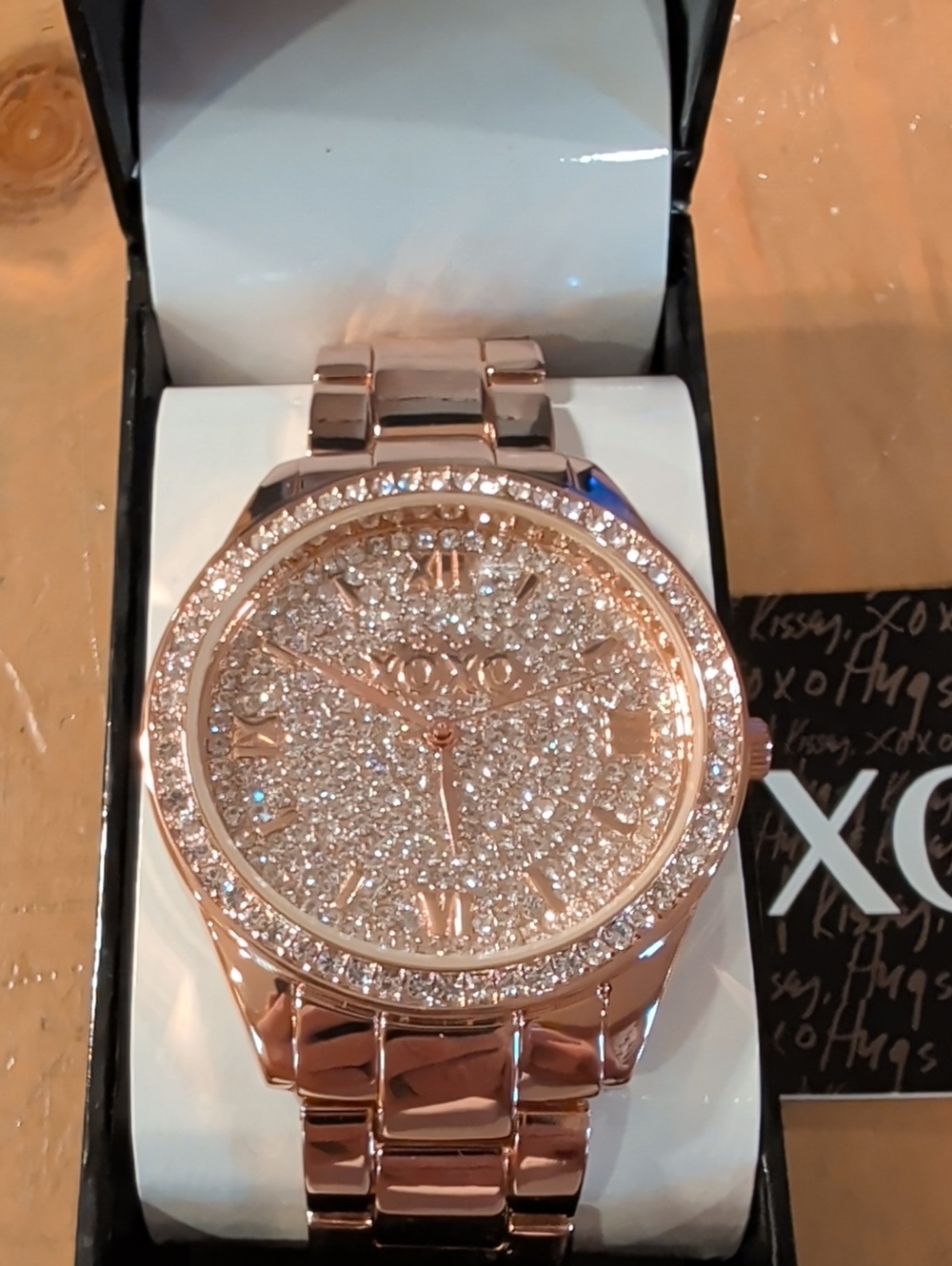 XOXO Women's Analog Watch with Rose Gold-Tone Case